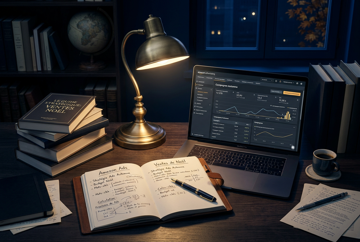 Illustration de l'article Amazon Ads en automne : Le guide stratégique pour faire exploser vos ventes de livres à Noël