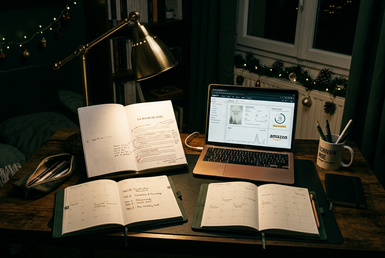 Illustration de l'article Autoédition : Comment préparer son roman de Noël sur Amazon KDP dès septembre ?